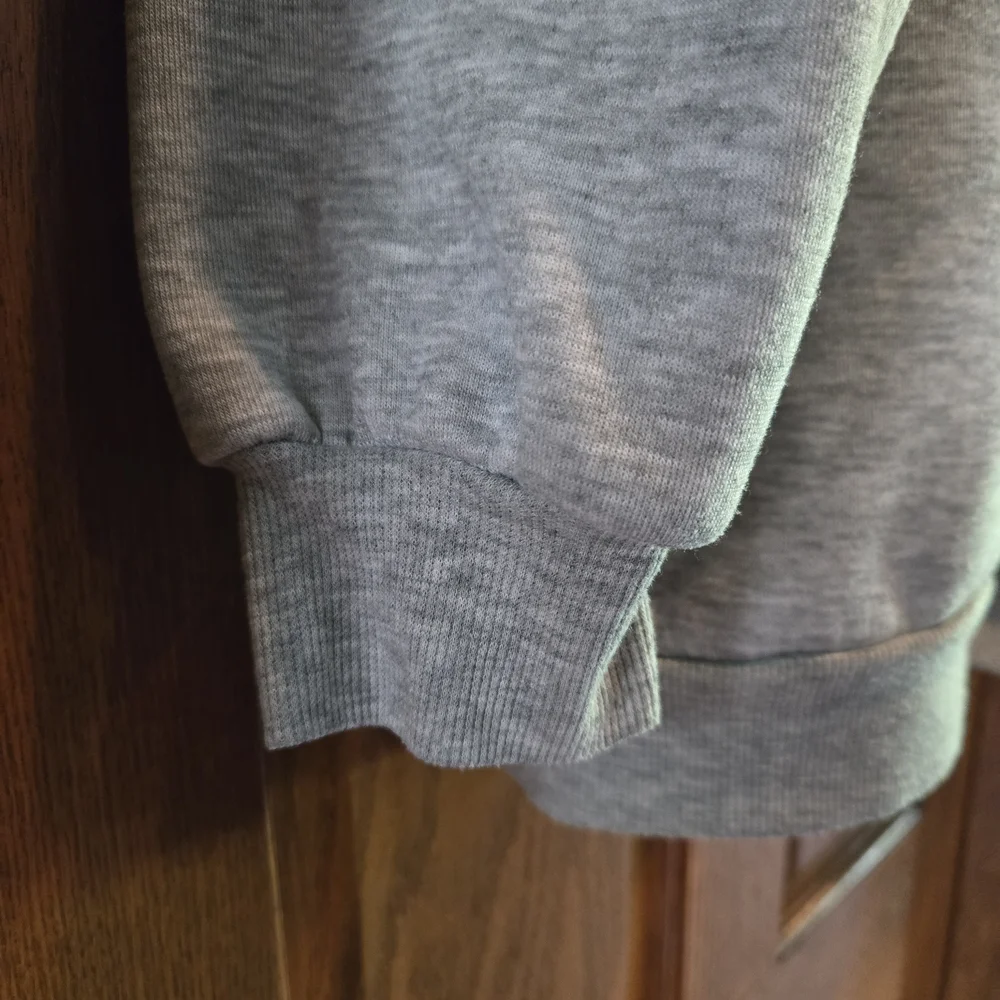 SHEIN Gray Fleece-Lined Sweatshirt - Picture 10 of 15
